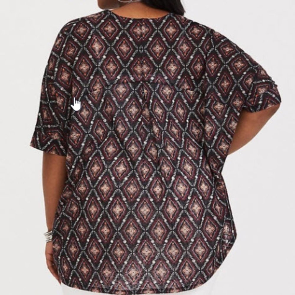 NWT Torrid Dolman Geo Print Cadigan